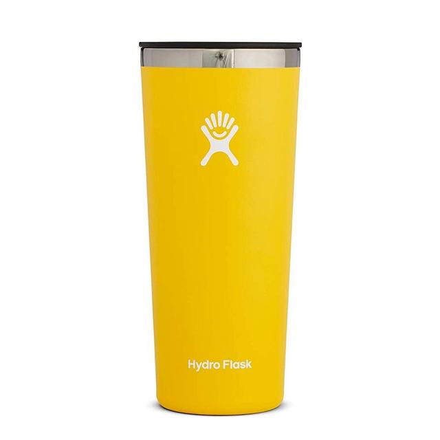 Hydro Flask Tumbler Cup - Stainless Steel & Vacuum Insulated - Press-In Lid - 22 oz, Sunflower