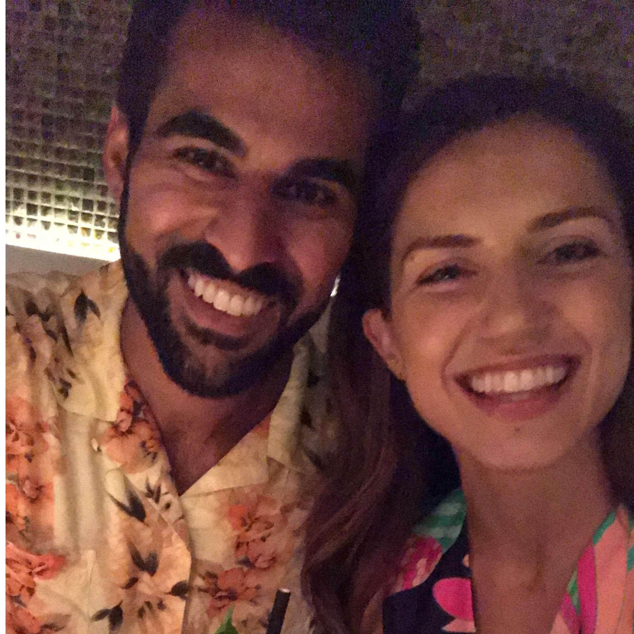 The first picture of us ever - ask us about the "Goodwill date."