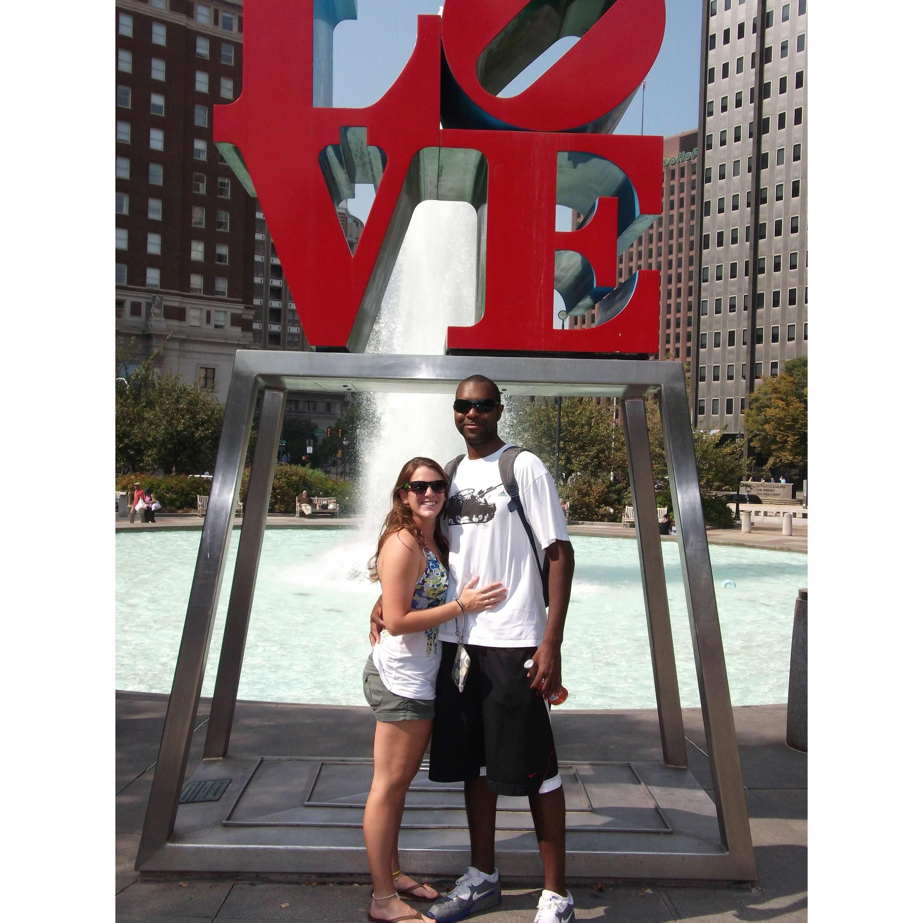 This was the day we said 'love' for the first time.