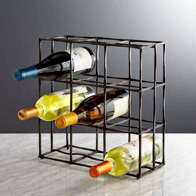Crest 9-Bottle Wine Rack