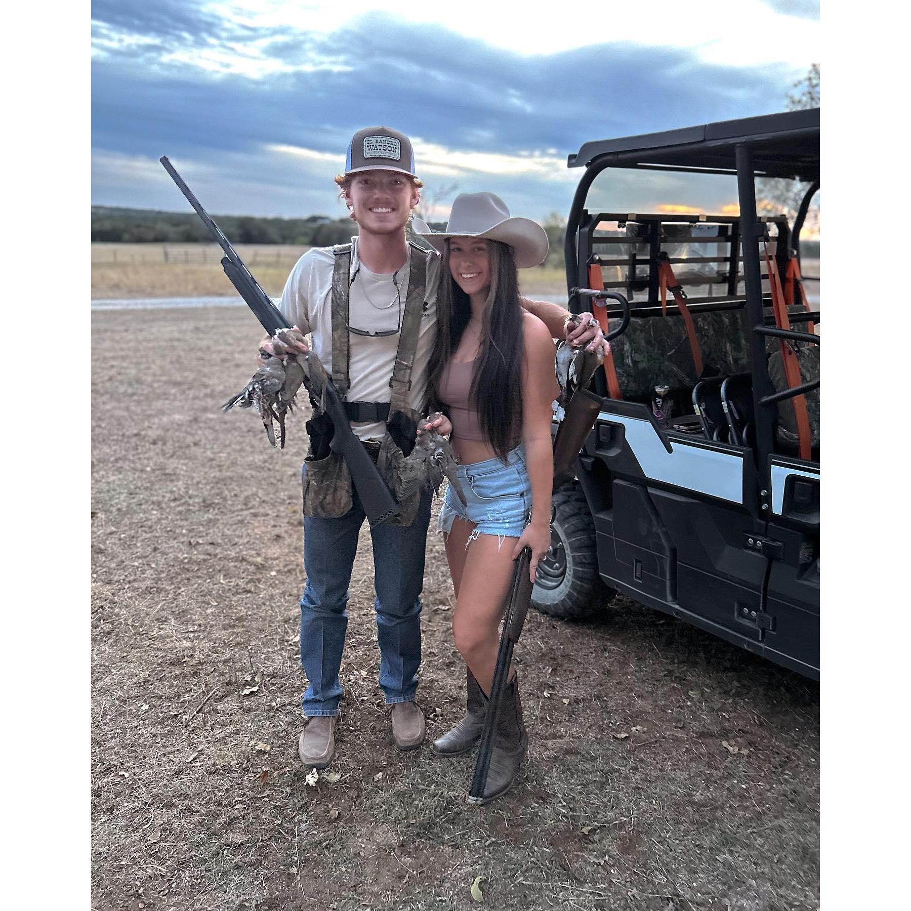 When Lacey got her first dove at the ranch