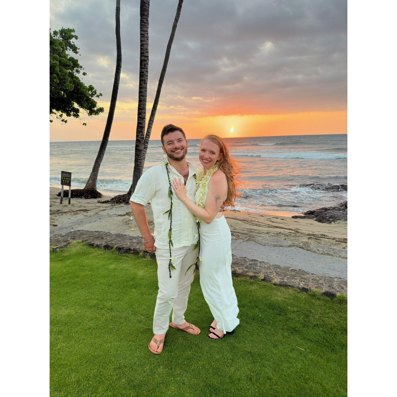 This was taken at our wedding dinner at Canoe House. Such a beautiful sunset.