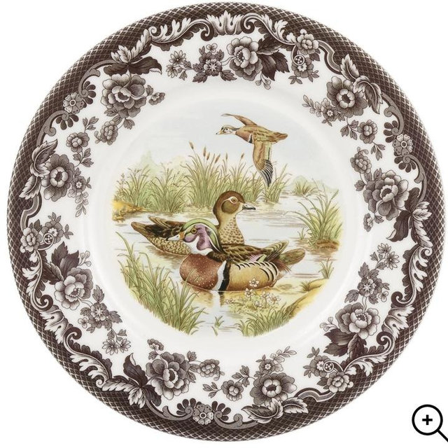 Woodland Luncheon Plate 9 Inch, Wood Duck