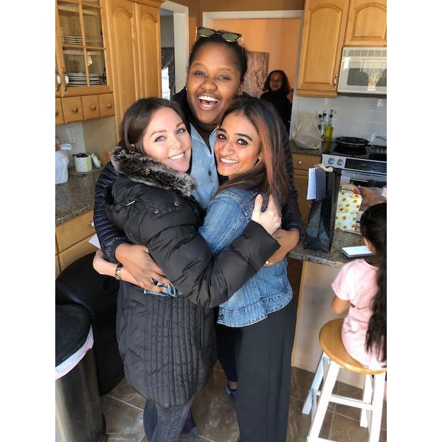 When we realized we're all going to be married and all in each other's weddings!