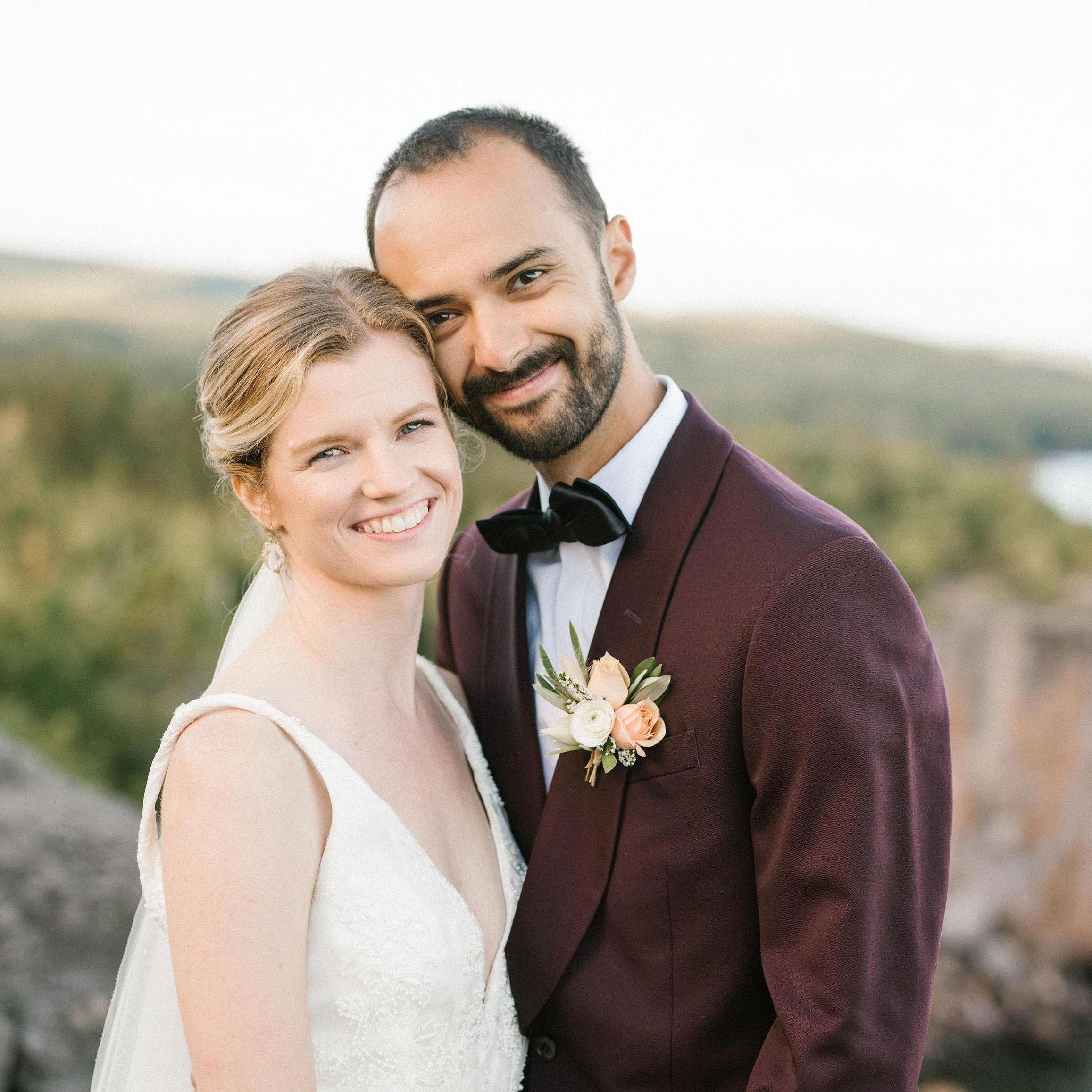 Our elopement at Palisade Head in Tettegouche State Park on September 3, 2020