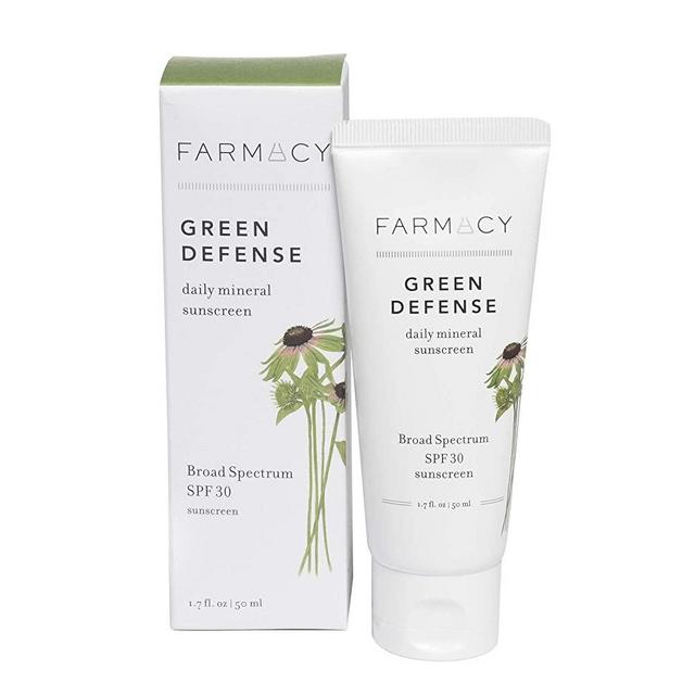Farmacy Green Defense SPF30 Broad Spectrum Mineral Sunscreen with Zinc Oxide, Titanium Dioxide & Natural Antioxidants