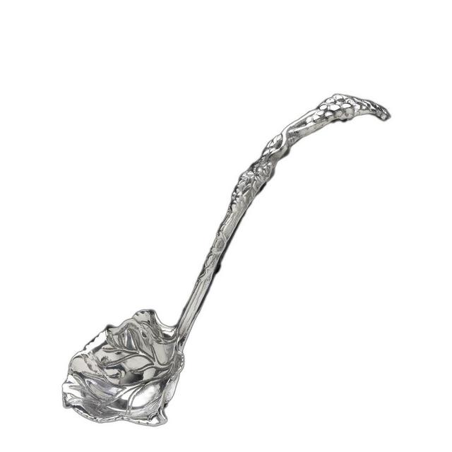 Arthur Court Designs Aluminum Long Grape Pattern Punch, Soup Ladle