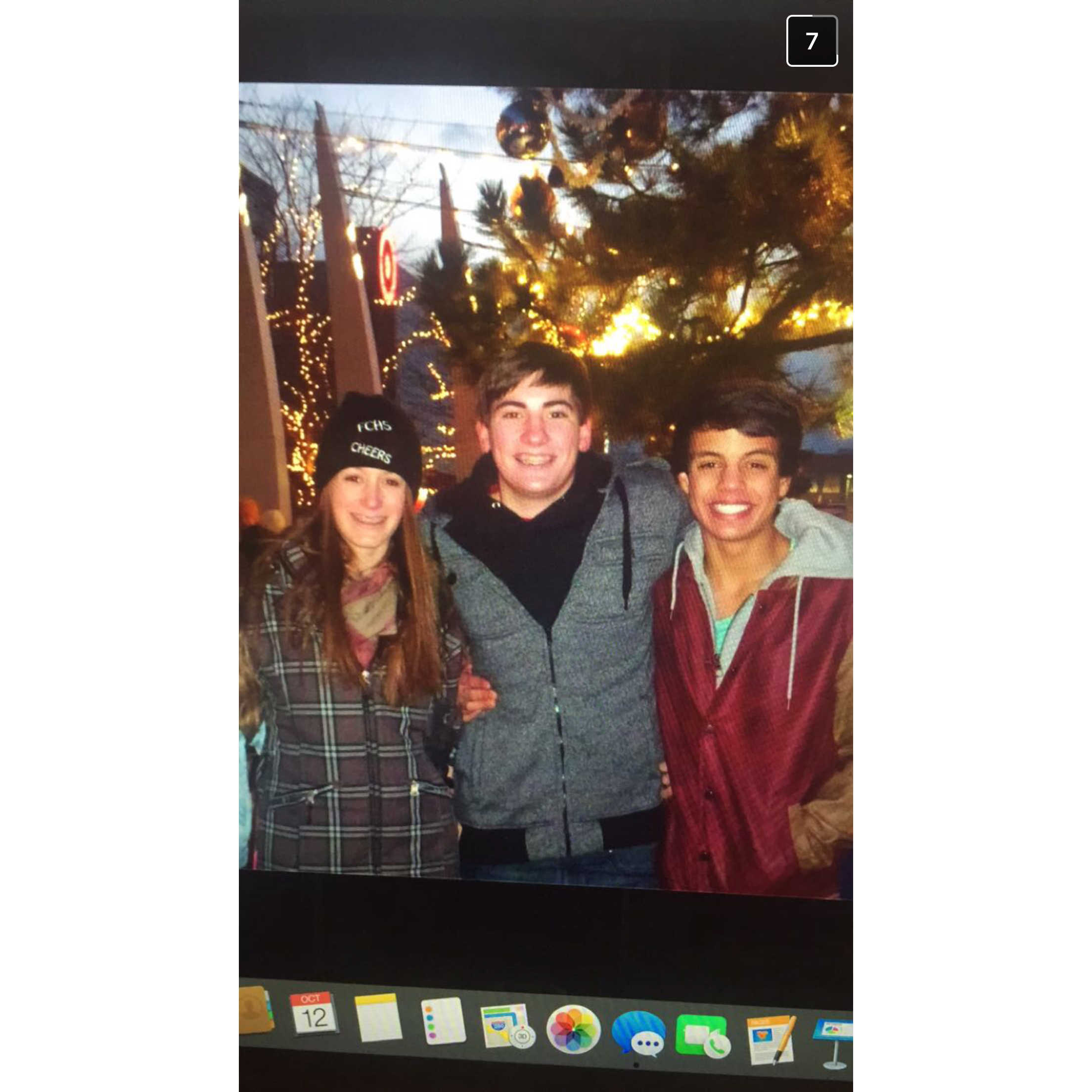 The first photo I have of us