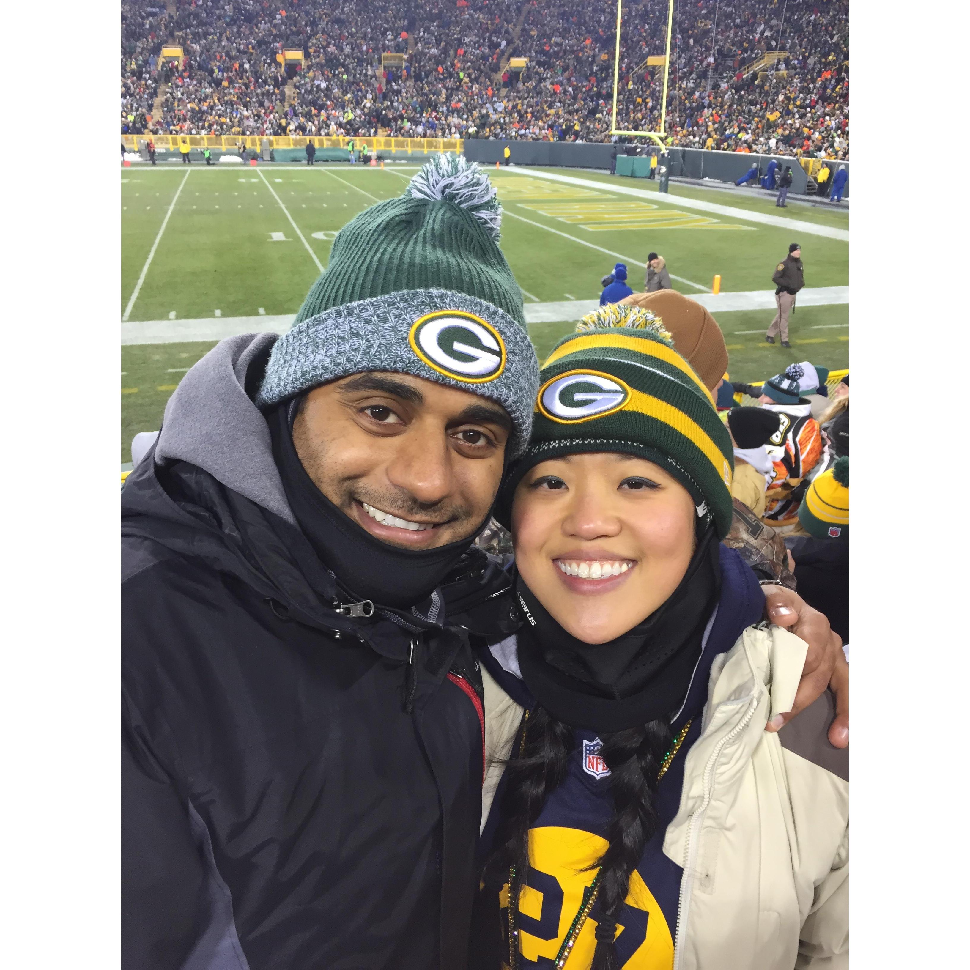 Our second game at Lambeau!