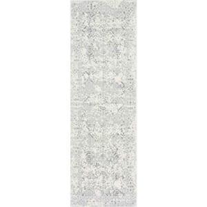 Vintage Odell Ivory 3 ft. x 8 ft. Runner Rug