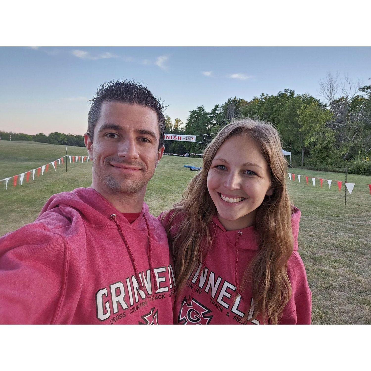 Our first cross country meet to support my best friend, who is the coach of the Grinnell College team.