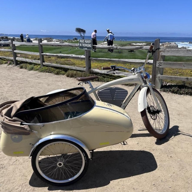 Bike Day in Carmel w/ Sidecar Rental for Clover!