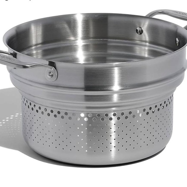 Made In Cookware - Stainless Steel Pasta Insert - Premium Stainless Steel - Professional Cookware - Crafted in Thailand - Fits 6 and 8 QT Stock Pots