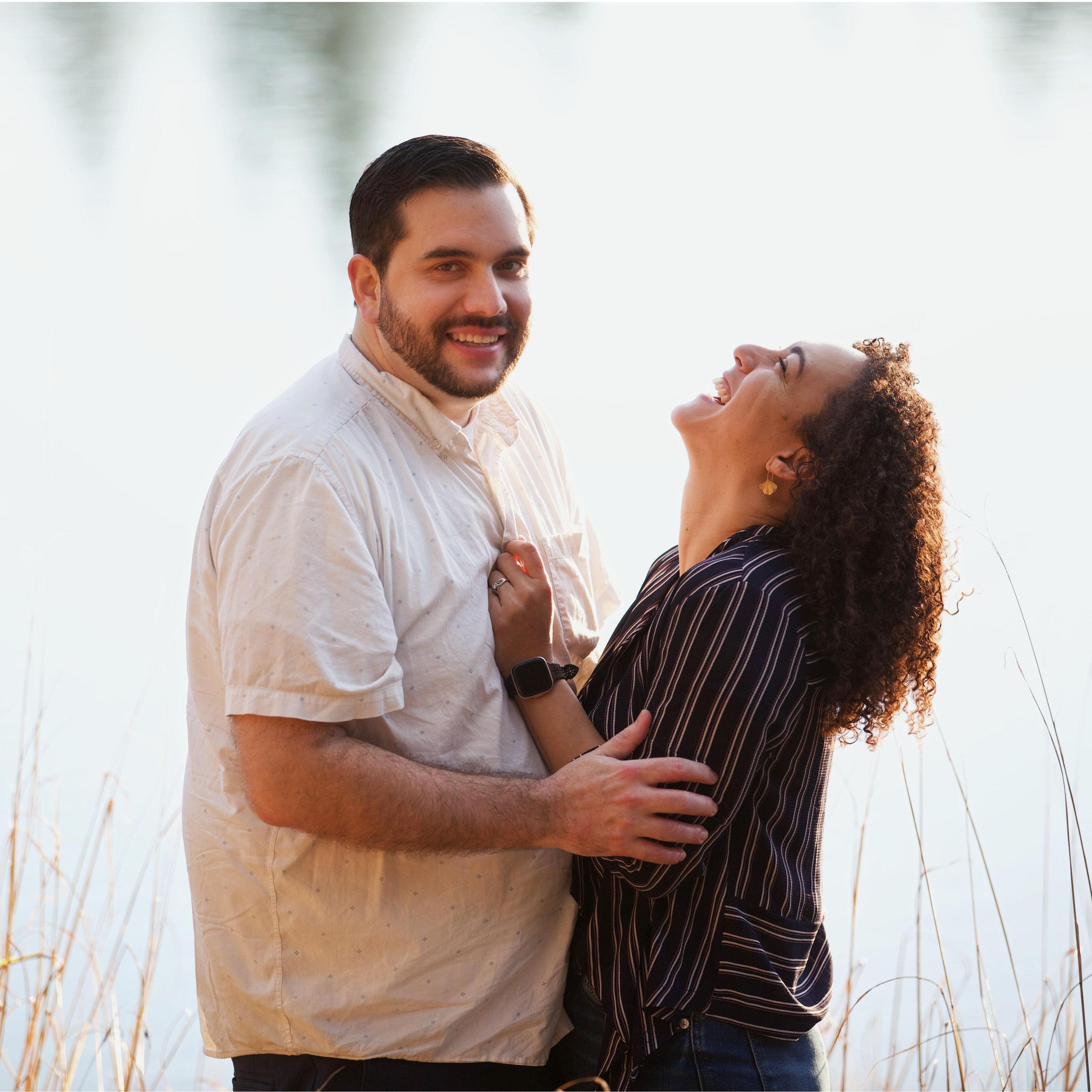 Engagement photo shoot at Lake Tabeaud