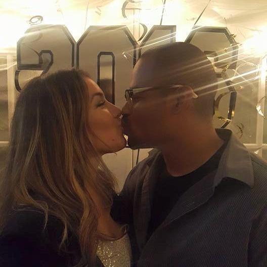 NYE 2016 midnight kiss!