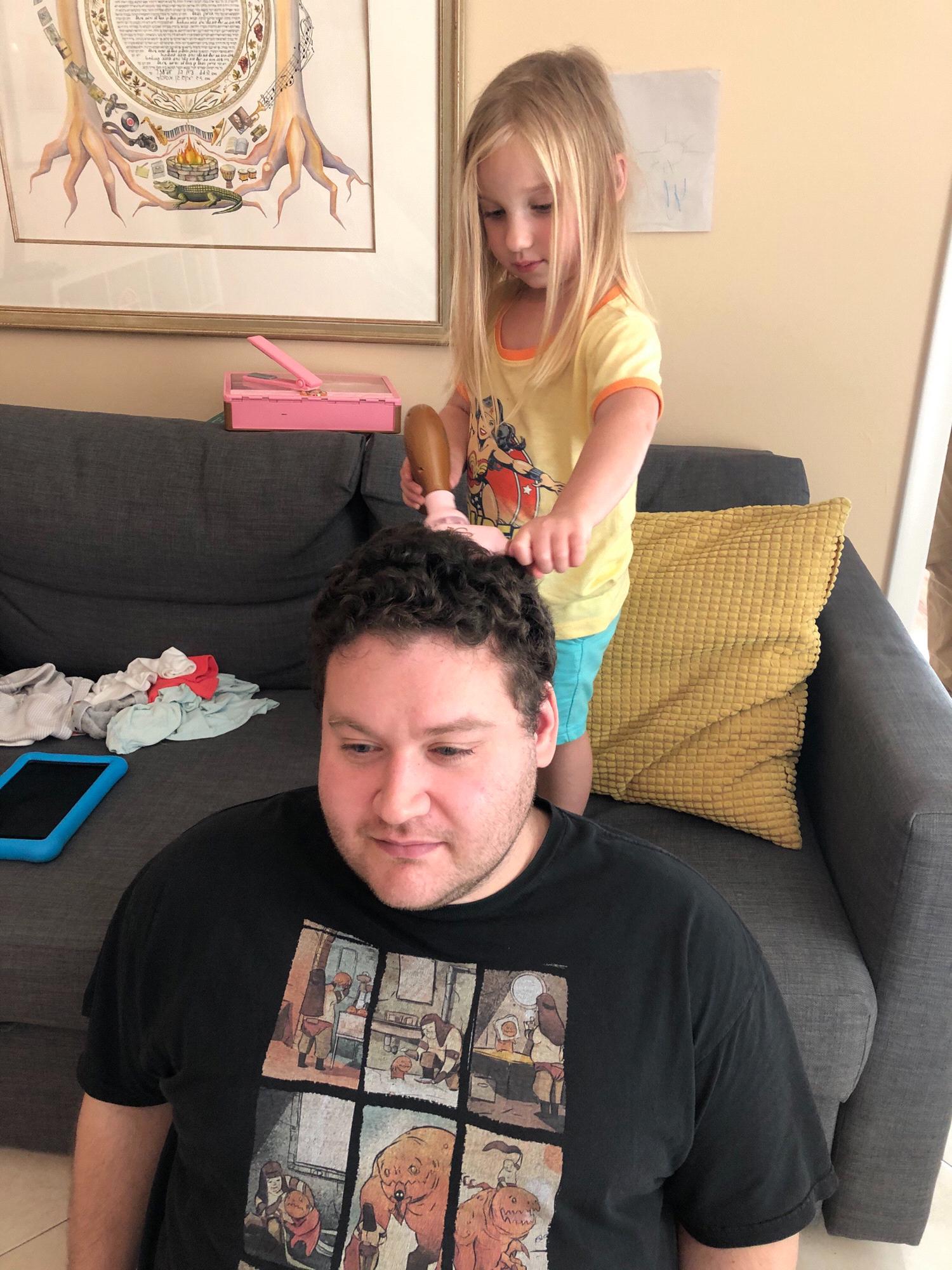 Joshua visits Hannah’s “salon”