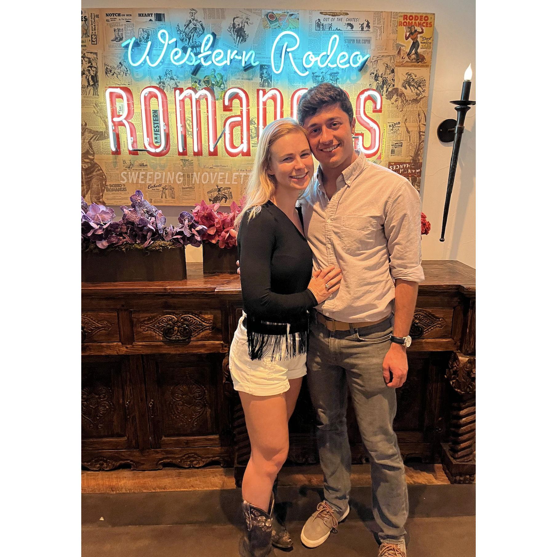 One of our first dates - the Fort Worth Stockyards