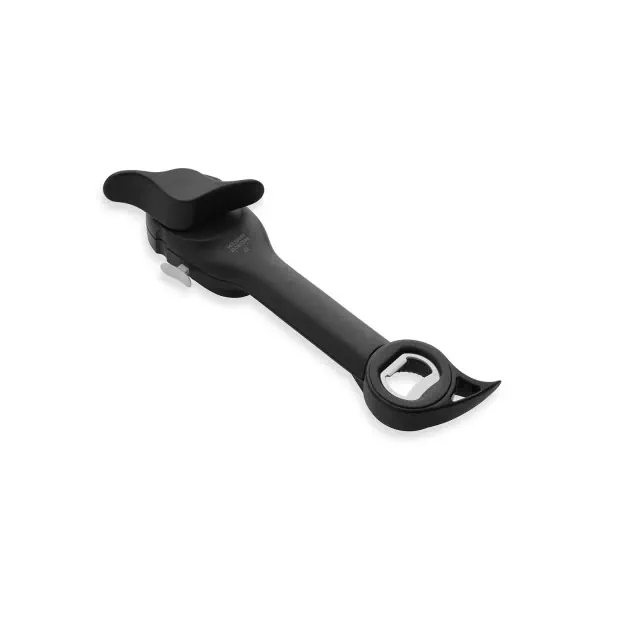 Kuhn Rikon Auto Safety Master Opener for Cans, Bottles and Jars, Black