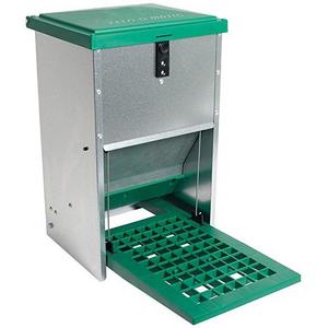 Automatic Treadle Feeder - For Chickens And Other Poultry (4-6 Hens - 17.5 Pounds of Feed)