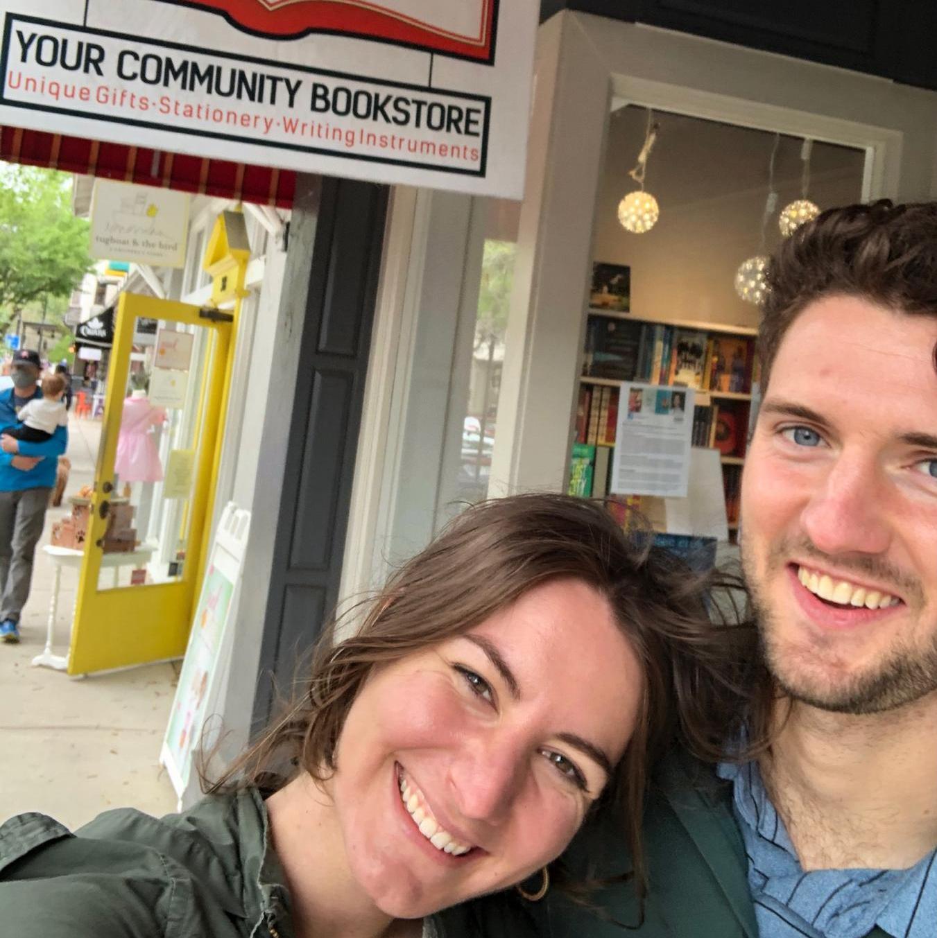 March 2021: Taking the Winter Park Boat tour and biking along Park Ave., where we had our first date two months prior!