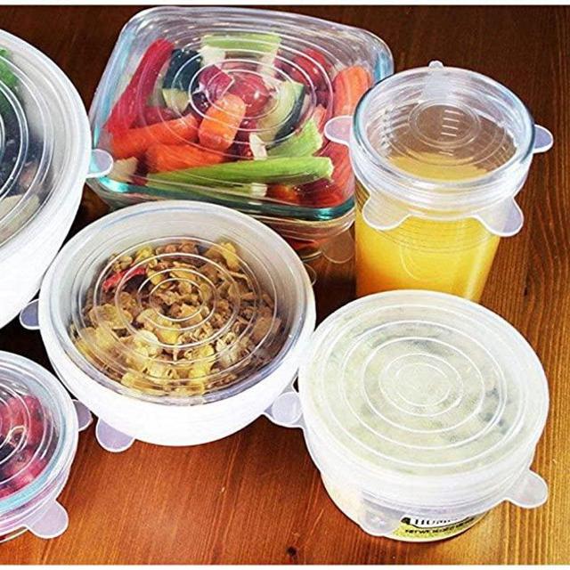 Silicone Stretch Lids (Set of 12) (White)
