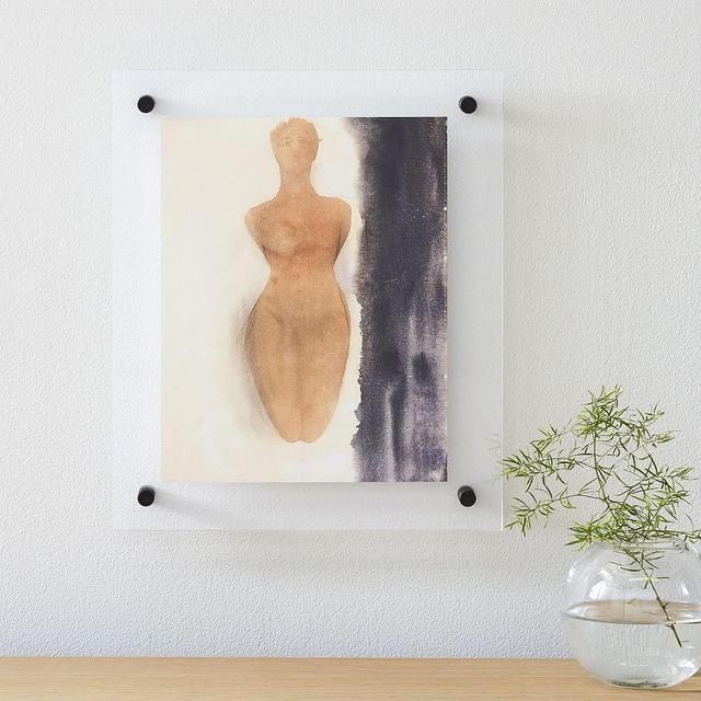 Modern Acrylic Display, Holds 8x10 Image, Clear Acrylic, Antique Bronze, 11x13