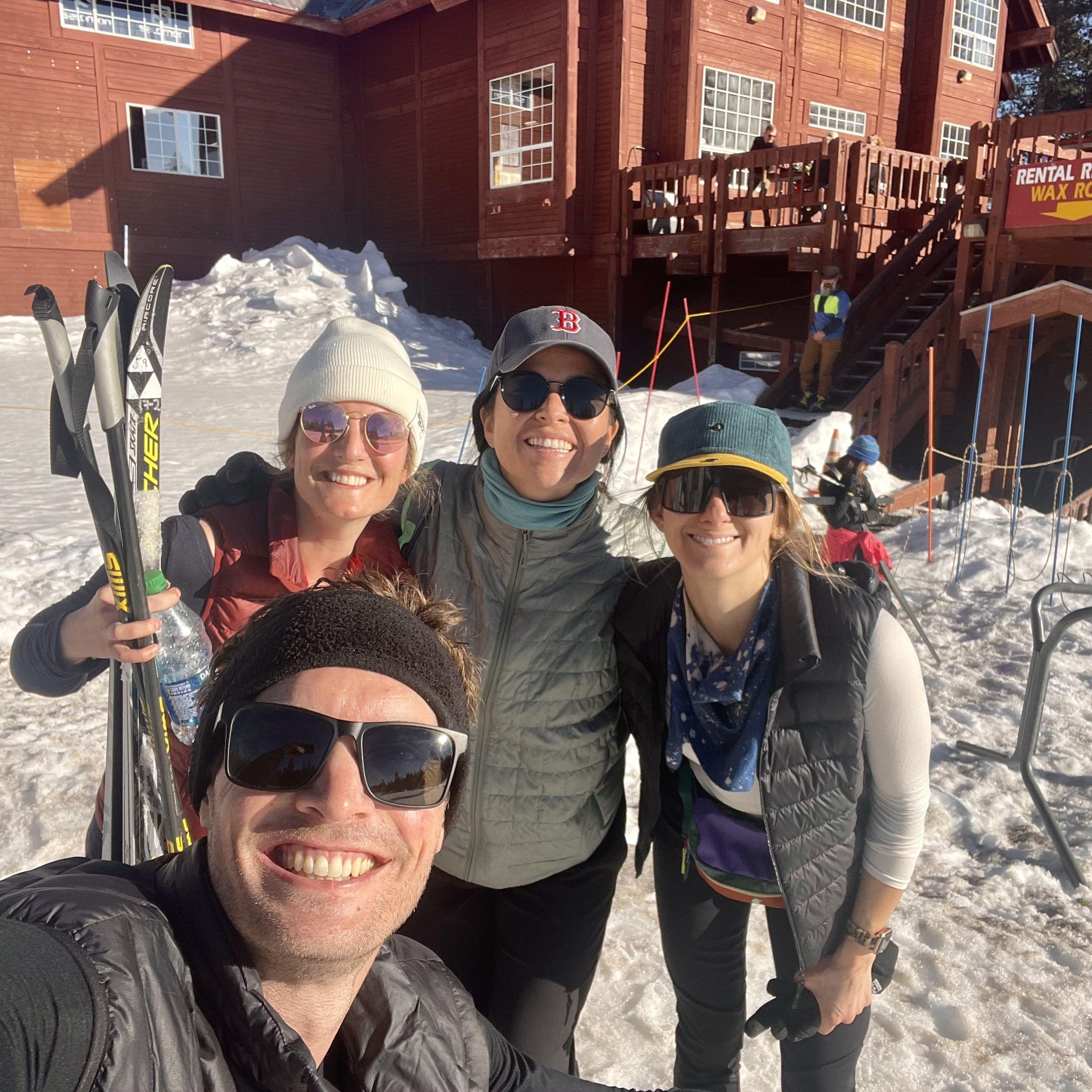 "Anyone who can nordic ski can downhill ski, but not everyone who can downhill ski can nordic ski" - we showed them.