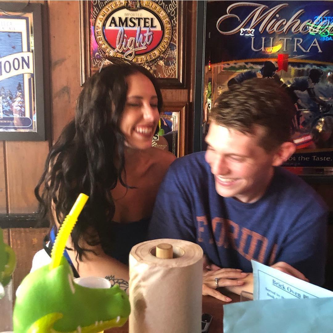 Fooling around at the Salty Dog Saloon.