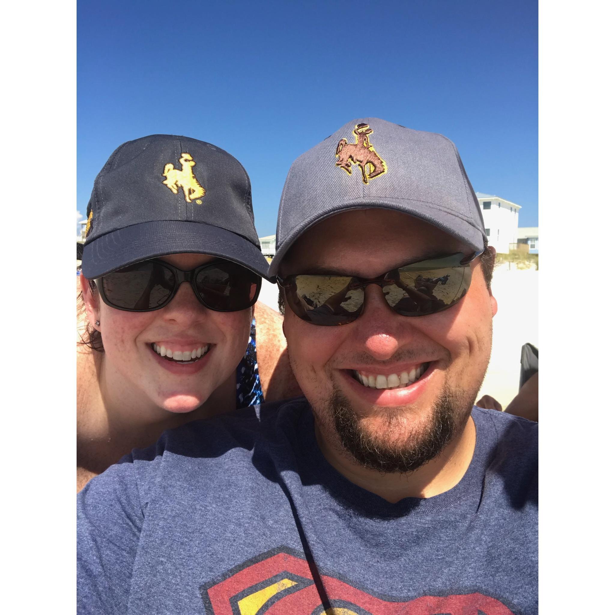 Our first trip together and with his parents to Fort Morgan!