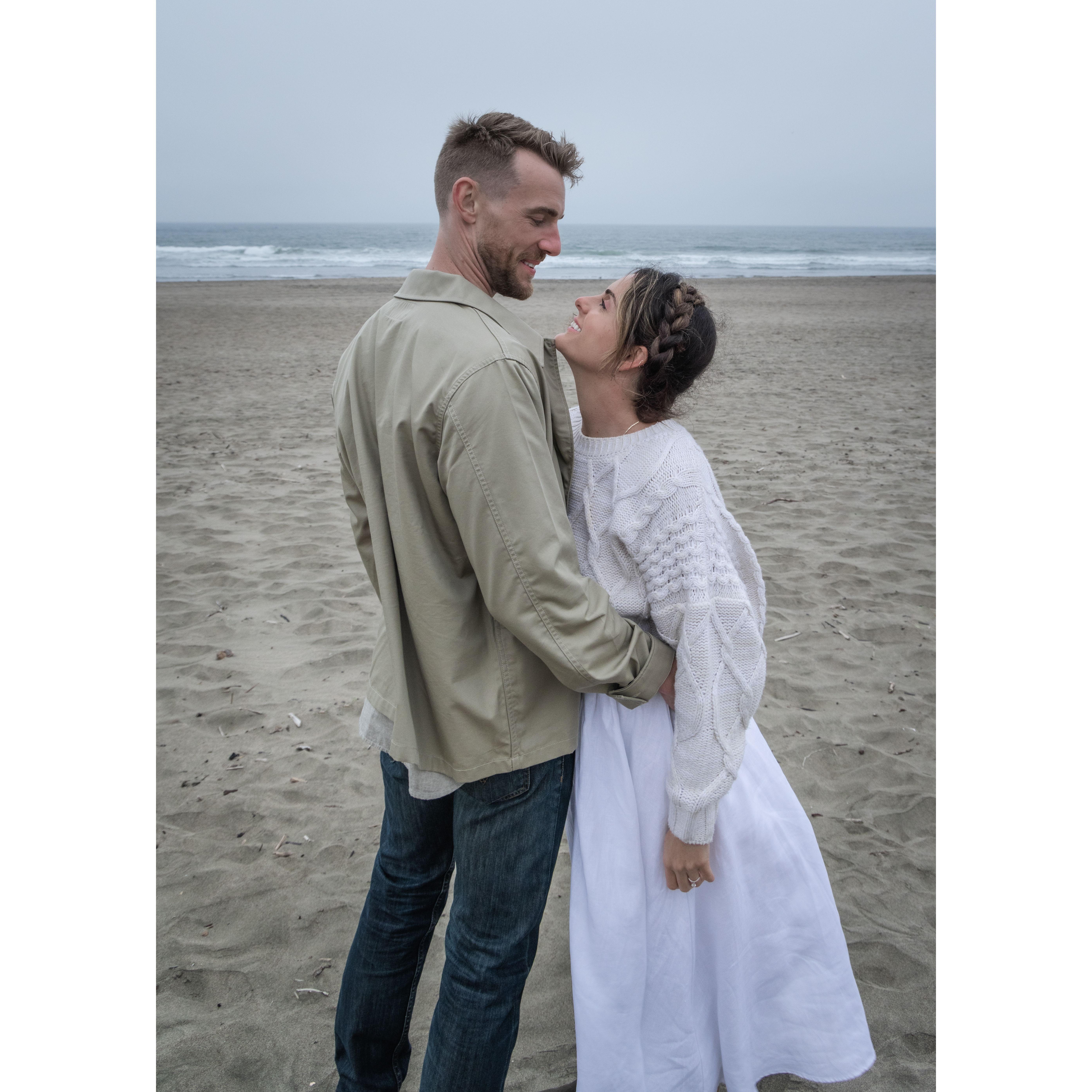Becca Rothberg Original :) Engagement shots at Ocean Beach, SF. c: 2023