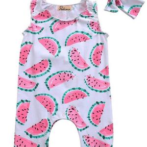 Watermelon Baby Girl Summer Romper