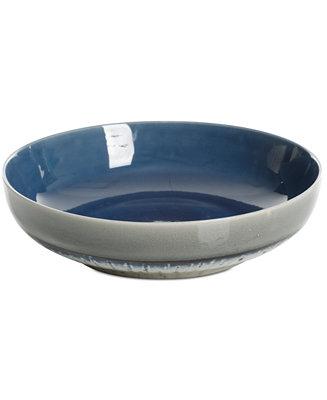 Elite Reactive Glaze Blue Pasta Bowl, Created for Macy's