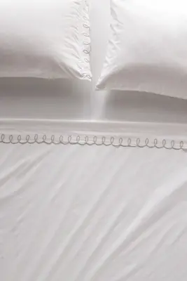Maeve by Anthropologie Looped Organic Percale Sheet Set