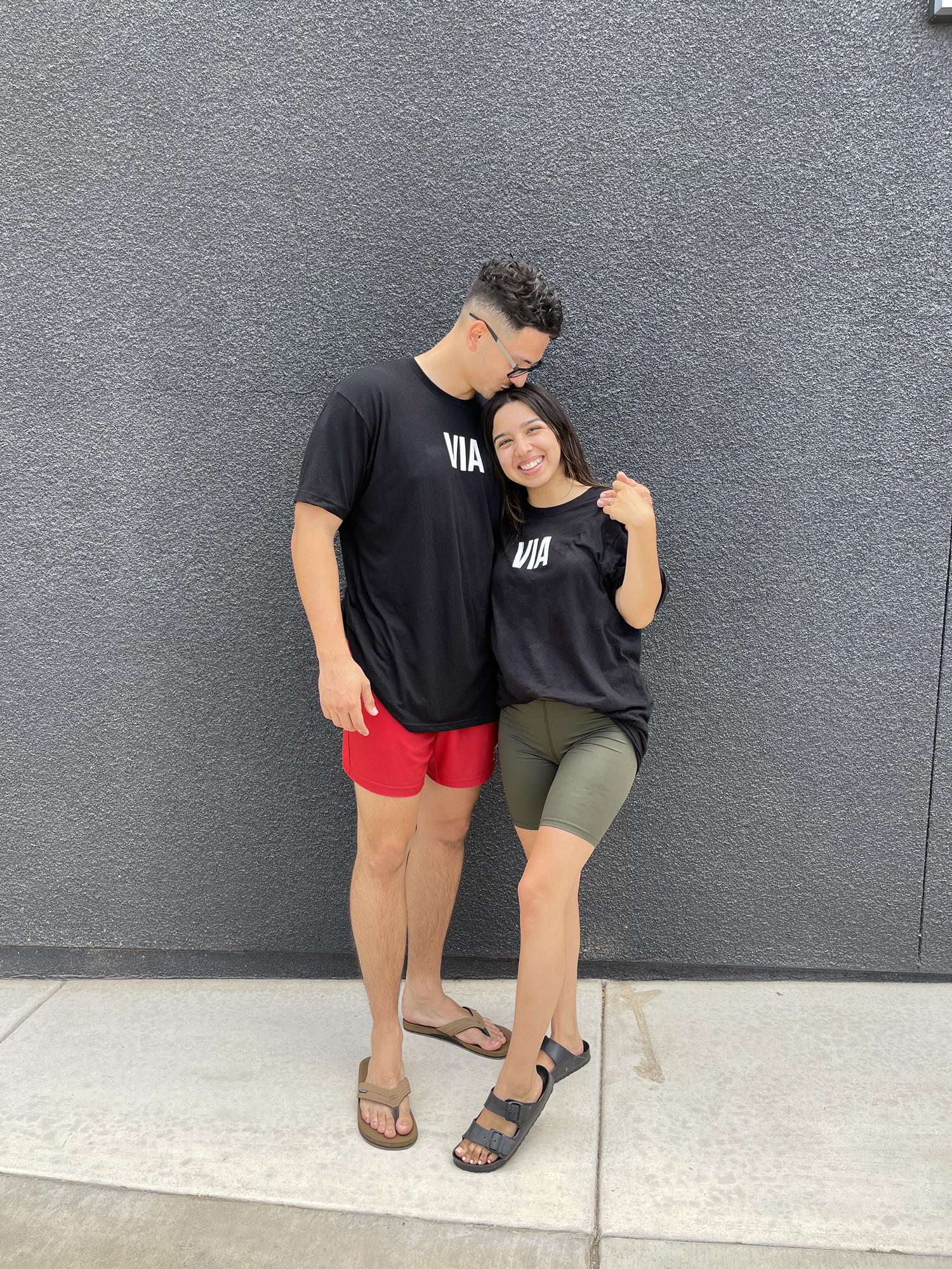 We both got baptized together at our home church (VIA) in Fresno! 🥹✝️