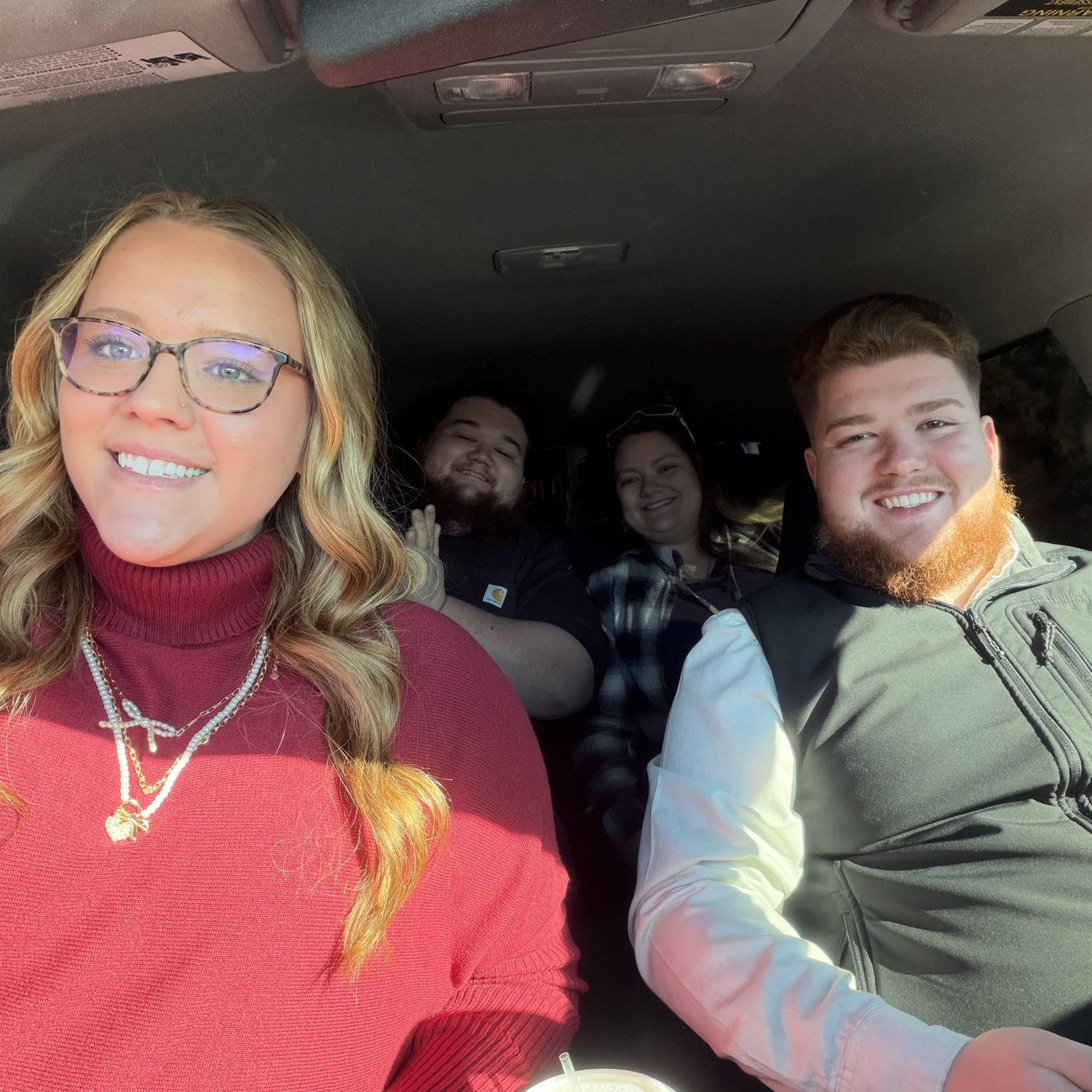 Heading to the mountain top "to take couples pictures"