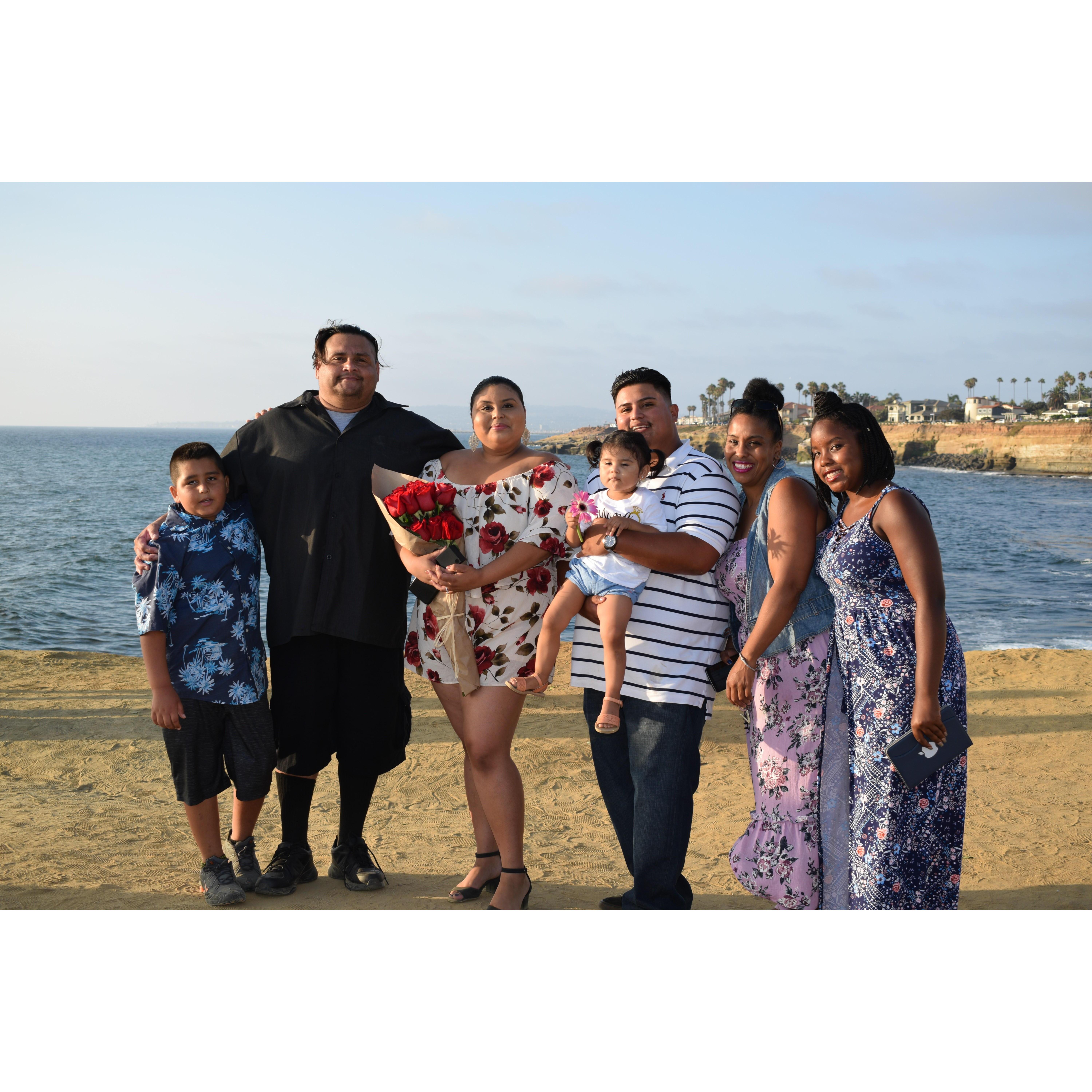 Meet the brides family!!! Dad, Mom, brother, and lovely sister!!!!