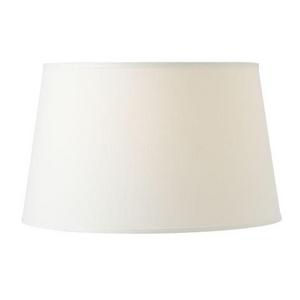 Linen Tapered Drum Lamp Shade - Medium White