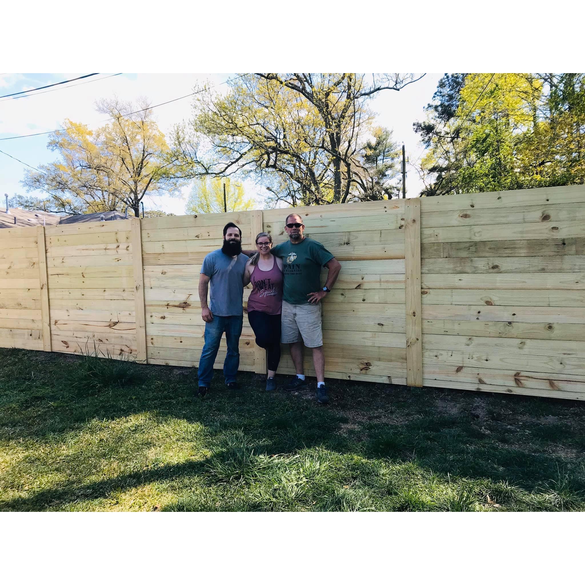 We built a new fence! In Norfolk, Va with Joe Frevele.
