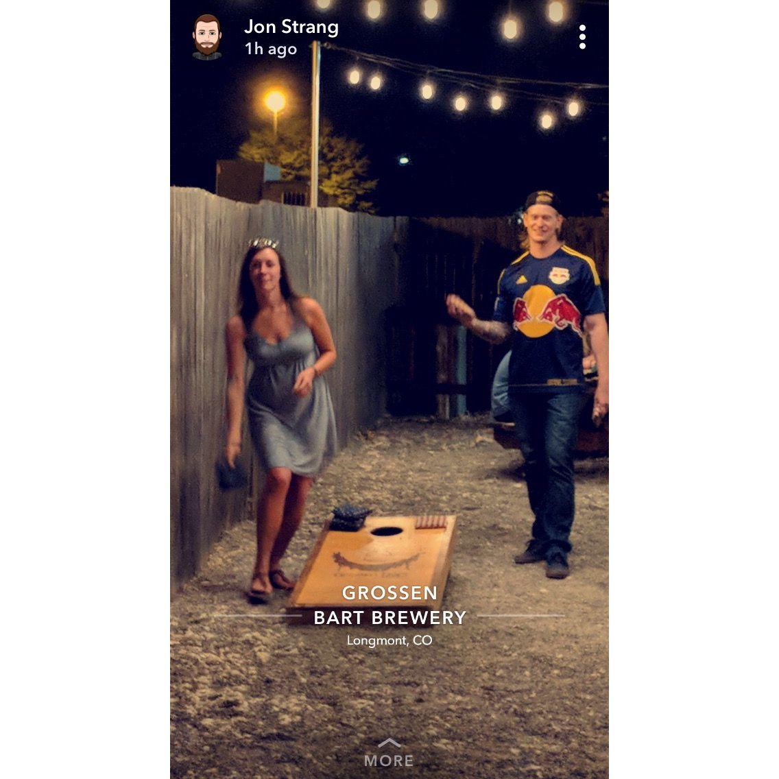 Cornhole at Grosenbarts Brewing