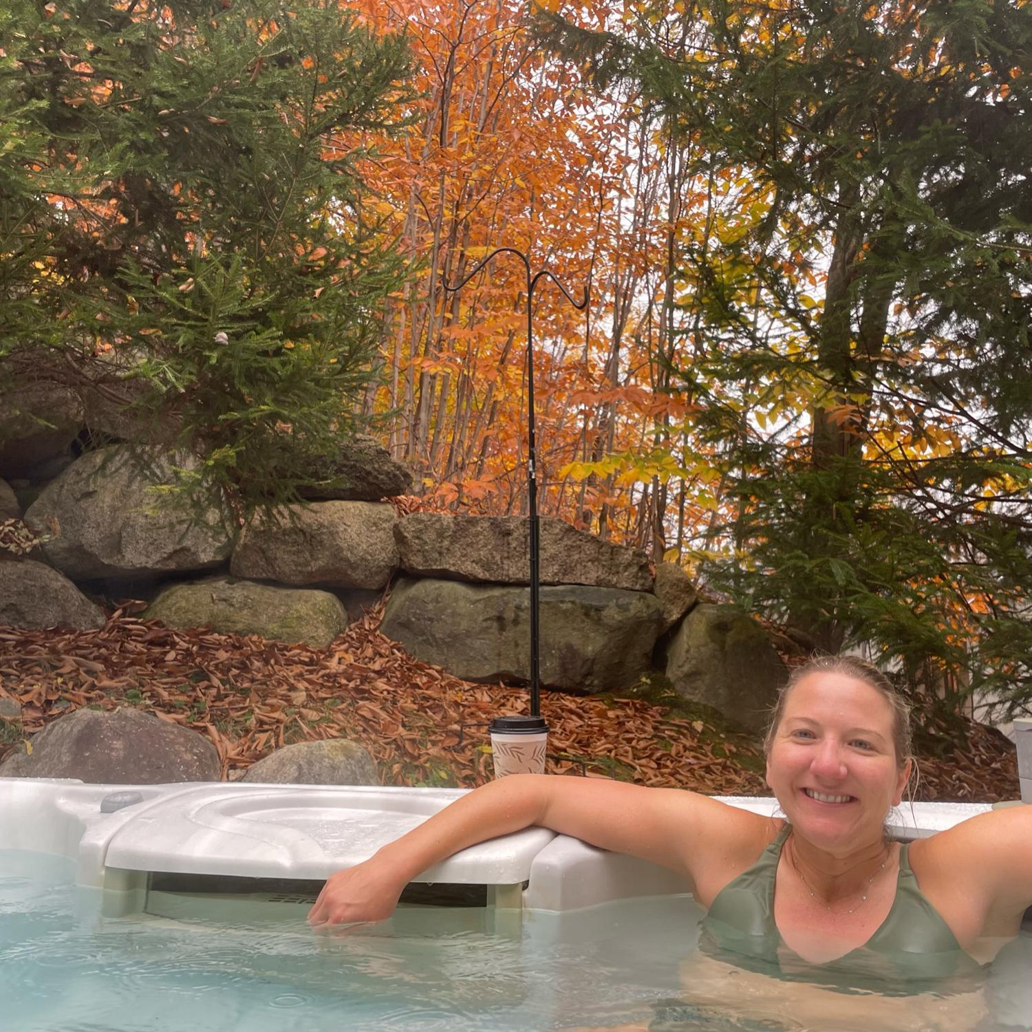 Never one to miss a hot tub moment.
New Hampshire 2023