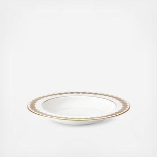 Prismatic Gold Pasta Rim Soup Bowl