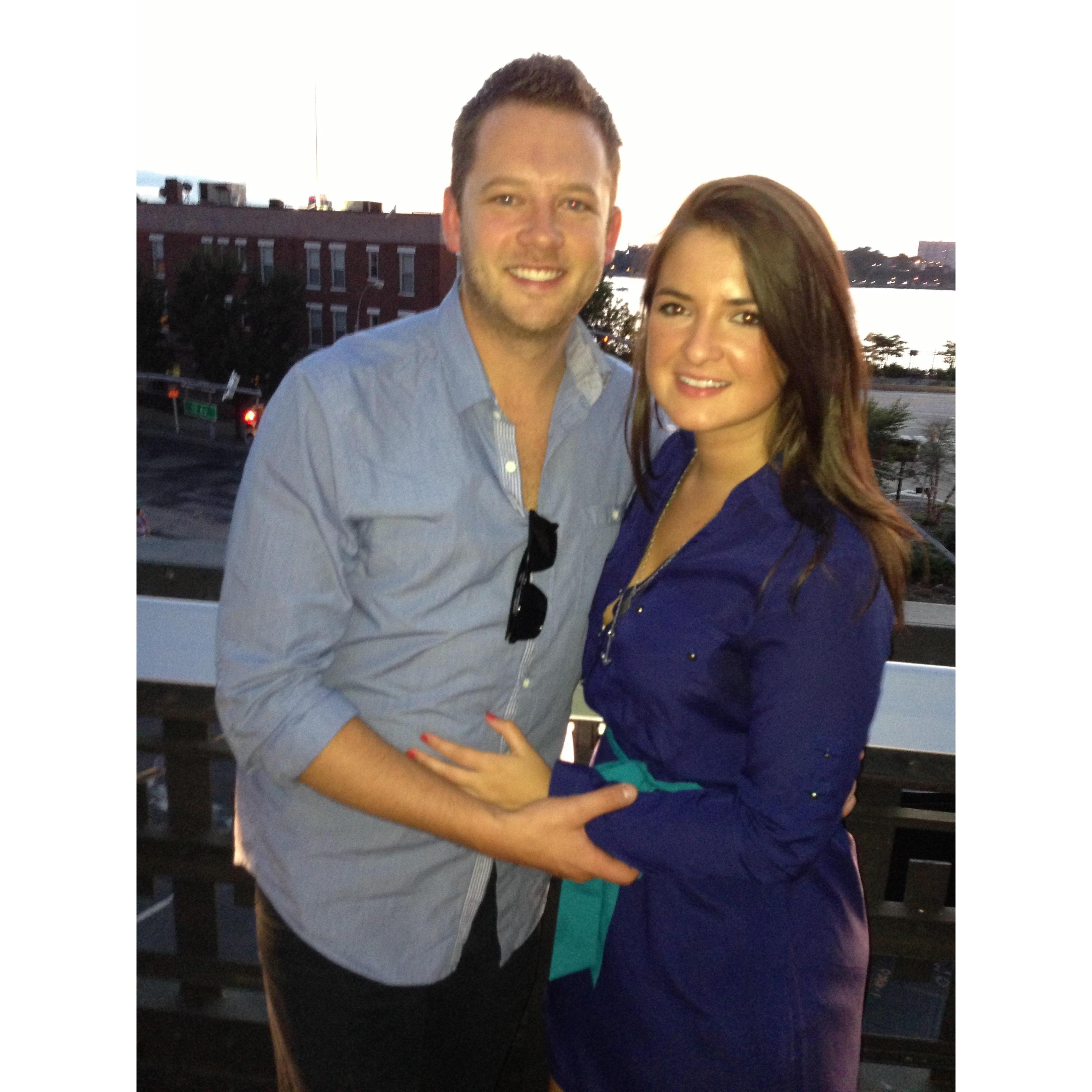 Celebrating our 1-year Anniversary on the Highline and Sarah wore the same dress ;)