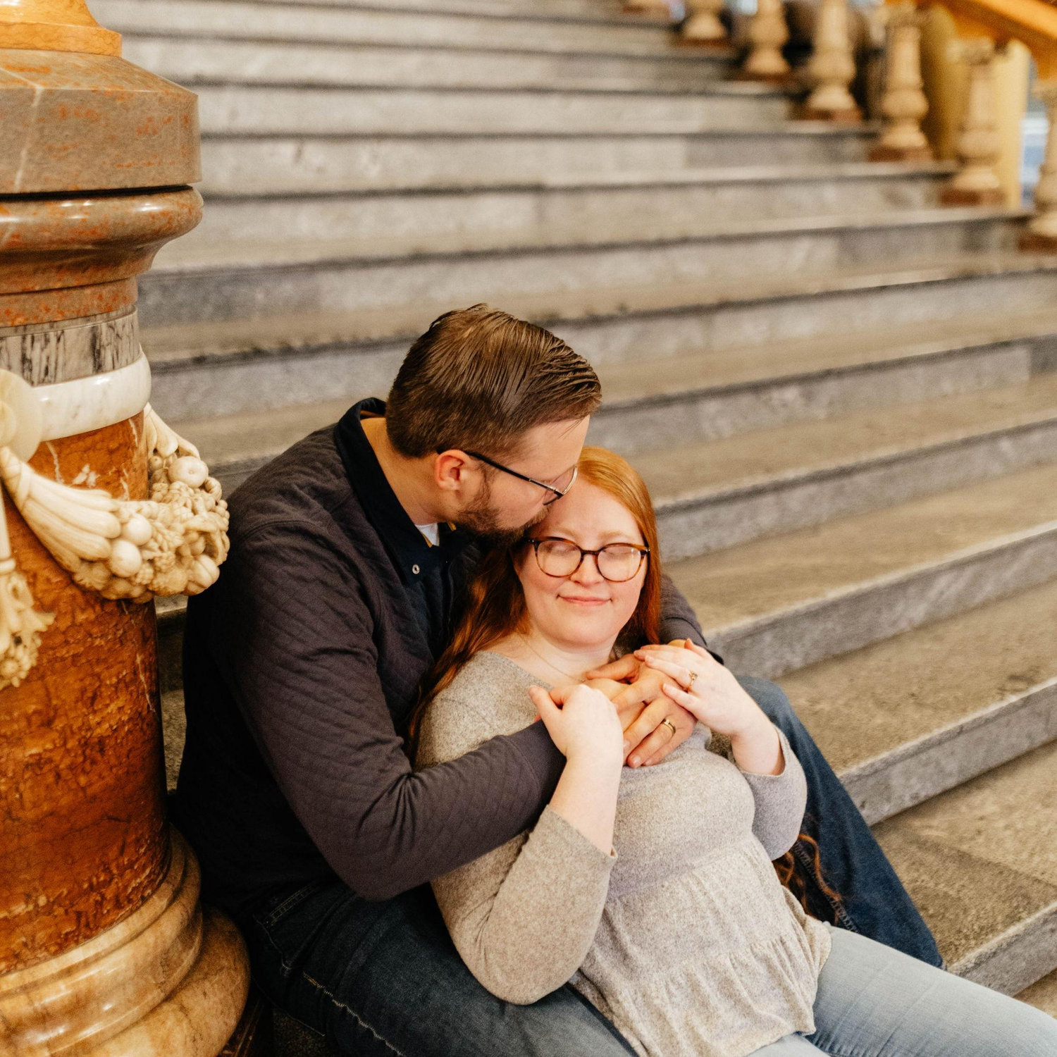 Our Engagement Photos at the Iowa State Capitol! -Courtesy of Peridot & Lace ❤️