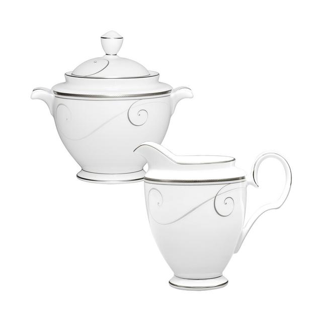 Noritake Platinum Wave Sugar Creamer Set