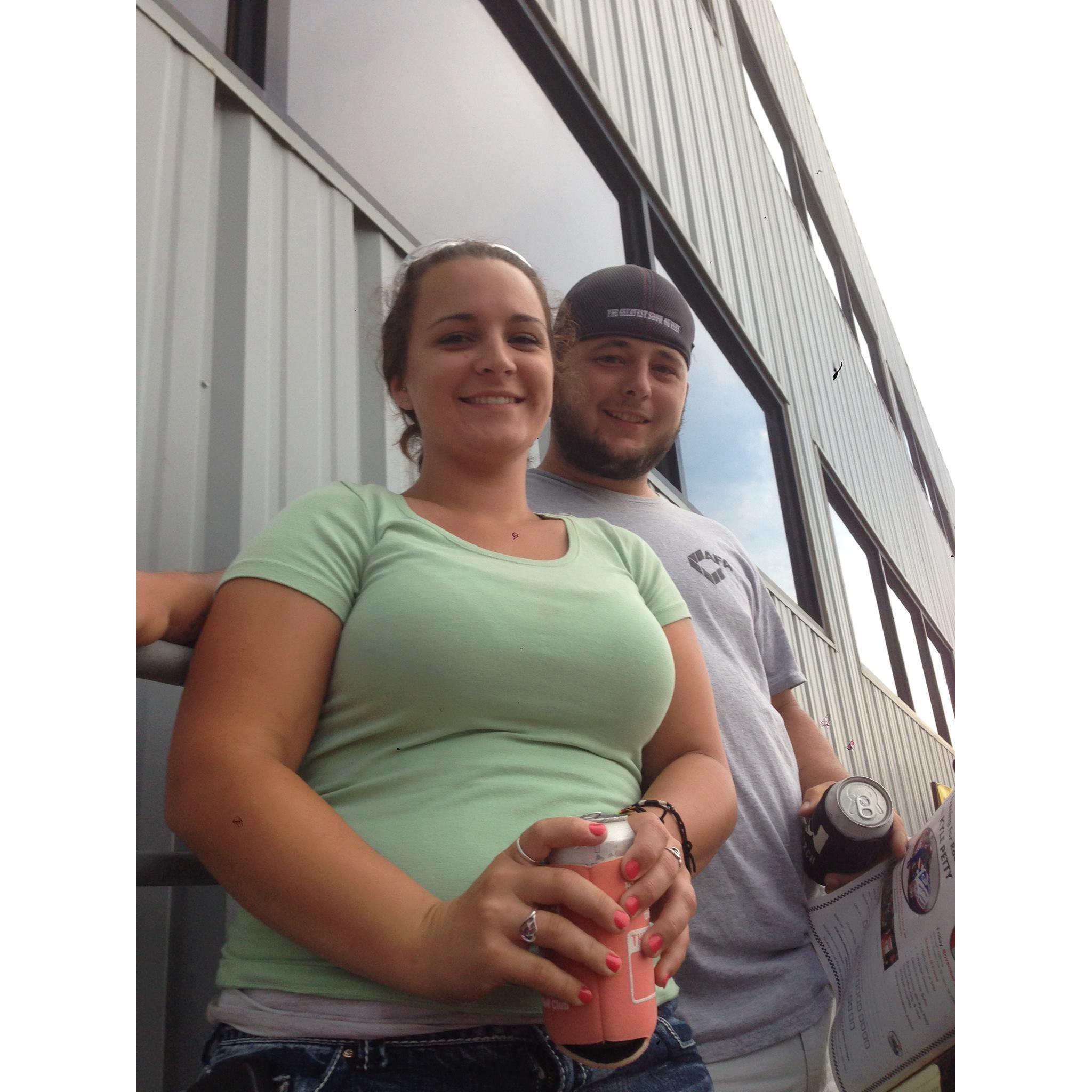 This pic was taken after a we waited through a hail storm to watch the Sprints on Dirt racing series at El Dora Speedway. What a night!