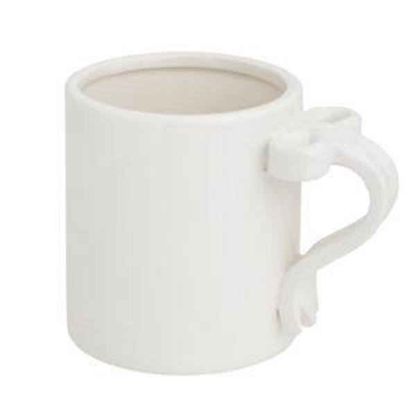White Bow Handle Mug