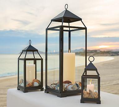 Malta Glass & Metal Indoor/Outdoor Lantern Collection
