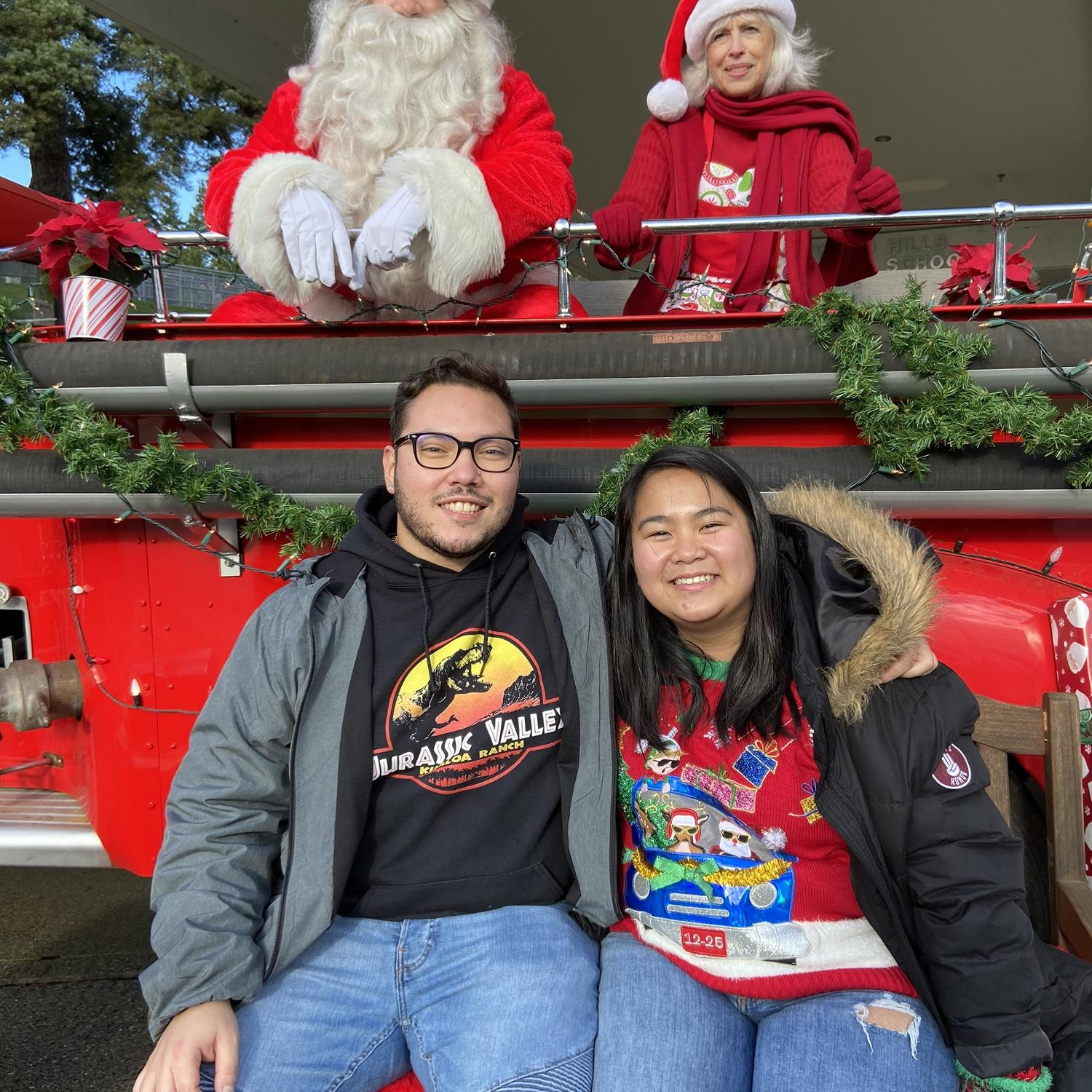 2021 - Volunteering with Woodinville Rotary with Santa and Mrs. Claus!