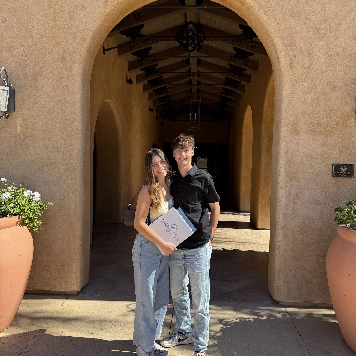 When we booked our venue!