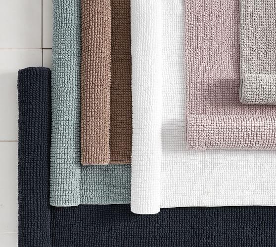 Textured Organic Bath Rug